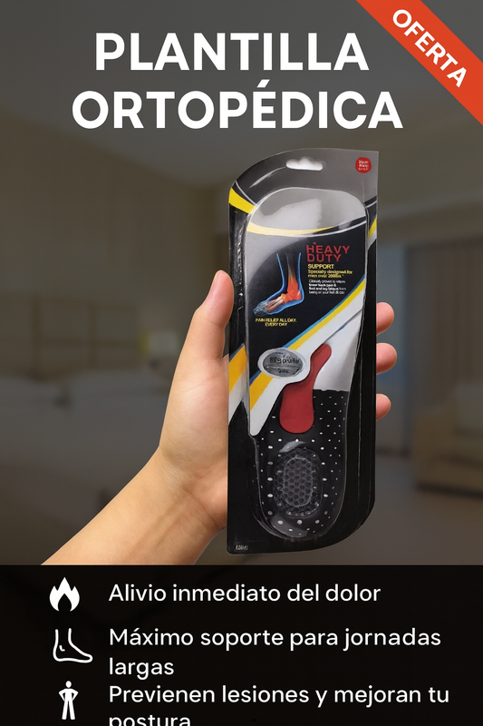Plantillas Ortopédicas Heavy Duty – Alivio Inmediato y Máximo Soport