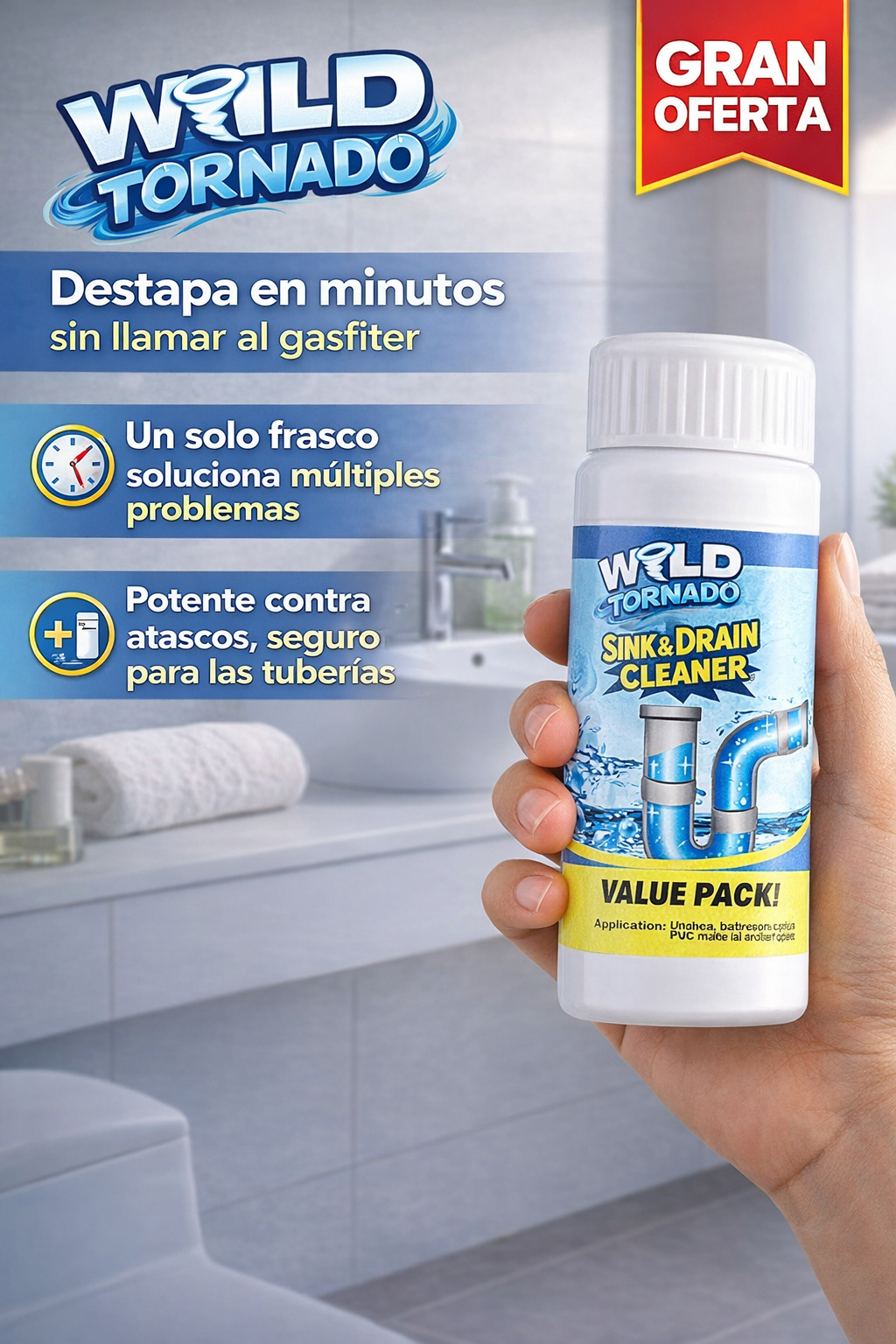 destapador WC WildTornado