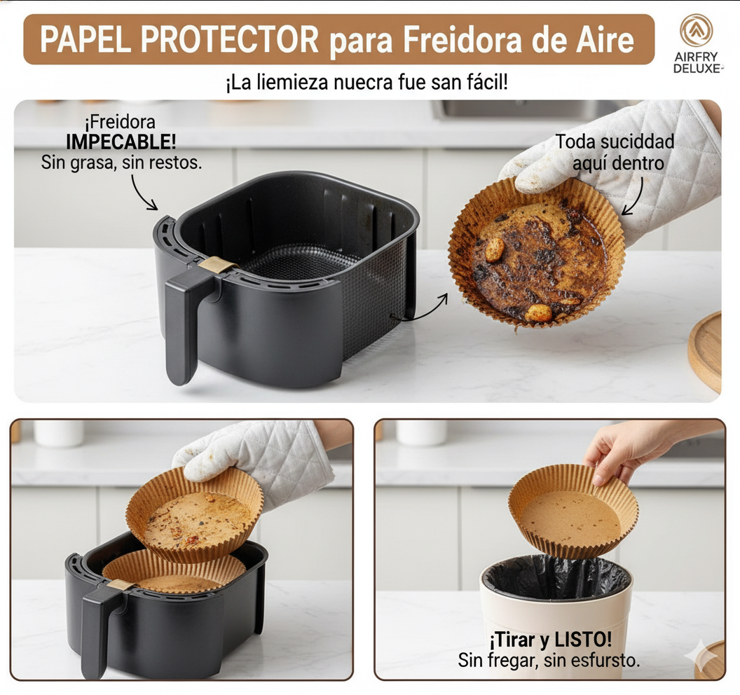 Papel para Freidora 16cm 100und